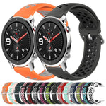 Cinturino sportivo in silicone traspirante perforato da 22 mm, For Amazfit GTR 4 Pro