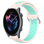 Cinturino sportivo in silicone traspirante perforato da 22 mm, For Amazfit GTR 3
