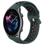Cinturino sportivo in silicone traspirante perforato da 22 mm, For Amazfit GTR 3