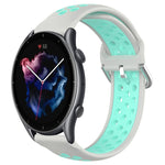 Cinturino sportivo in silicone traspirante perforato da 22 mm, For Amazfit GTR 3