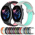 Cinturino sportivo in silicone traspirante perforato da 22 mm, For Amazfit GTR 3
