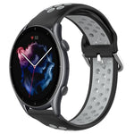 Cinturino sportivo in silicone traspirante perforato da 22 mm, For Amazfit GTR 3 Pro
