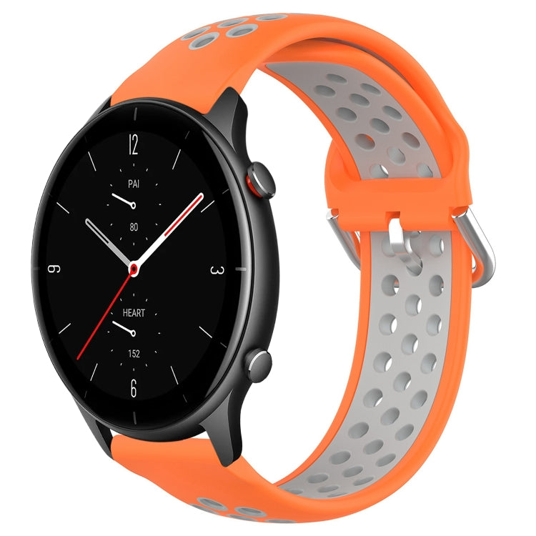 Cinturino sportivo in silicone traspirante perforato da 22 mm, For Amazfit GTR 2e