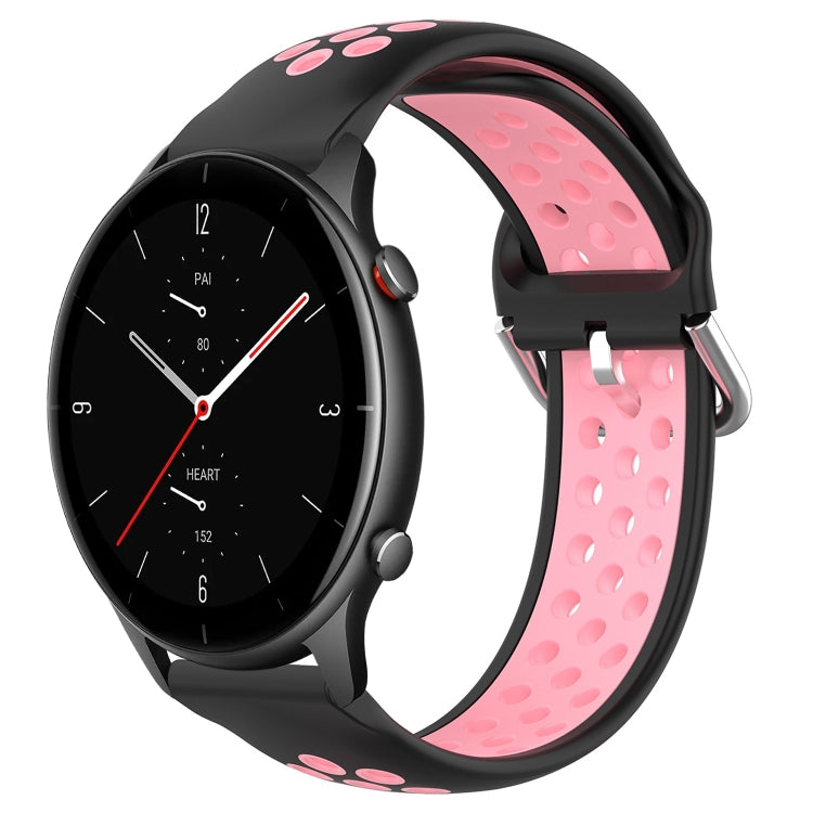 Cinturino sportivo in silicone traspirante perforato da 22 mm, For Amazfit GTR 2e