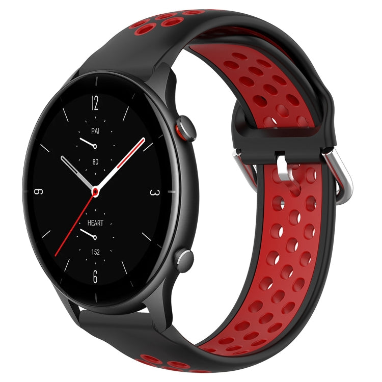 Cinturino sportivo in silicone traspirante perforato da 22 mm, For Amazfit GTR 2e