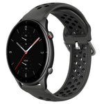 Cinturino sportivo in silicone traspirante perforato da 22 mm, For Amazfit GTR 2e