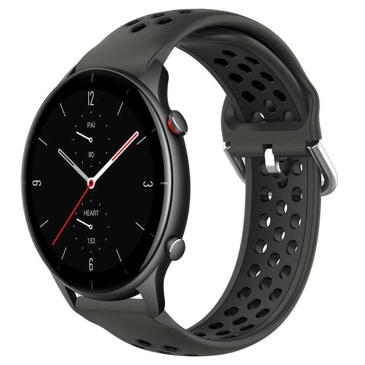 Cinturino sportivo in silicone traspirante perforato da 22 mm, For Amazfit GTR 2e