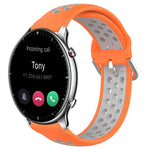 Cinturino sportivo in silicone traspirante perforato da 22 mm, For Amazfit GTR 2