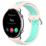 Cinturino sportivo in silicone traspirante perforato da 22 mm, For Amazfit GTR 2