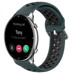 Cinturino sportivo in silicone traspirante perforato da 22 mm, For Amazfit GTR 2