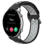 Cinturino sportivo in silicone traspirante perforato da 22 mm, For Amazfit GTR 2
