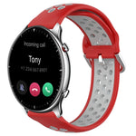 Cinturino sportivo in silicone traspirante perforato da 22 mm, For Amazfit GTR 2