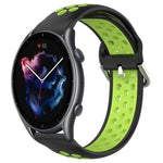 Cinturino sportivo in silicone traspirante perforato da 22 mm, For Amazfit 3