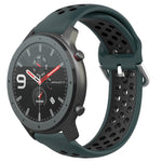 Cinturino sportivo in silicone traspirante perforato da 22 mm, For Amazfit GTR 47mm
