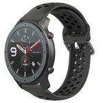 Cinturino sportivo in silicone traspirante perforato da 22 mm, For Amazfit GTR 47mm