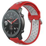 Cinturino sportivo in silicone traspirante perforato da 22 mm, For Amazfit GTR 47mm