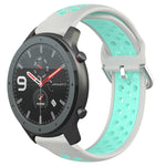 Cinturino sportivo in silicone traspirante perforato da 22 mm, For Amazfit GTR 47mm