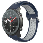 Cinturino sportivo in silicone traspirante perforato da 22 mm, For Amazfit GTR 47mm