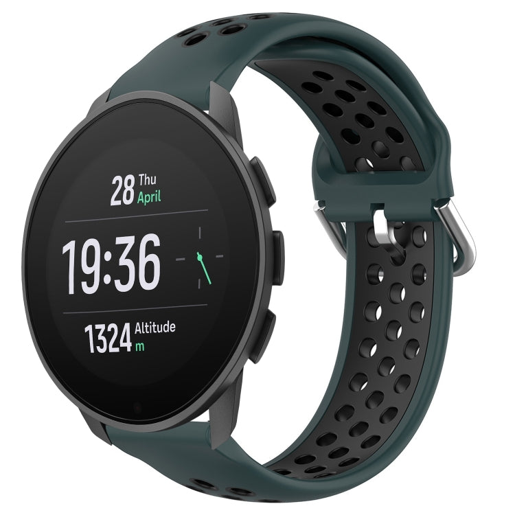 Cinturino sportivo in silicone traspirante perforato da 22 mm, For Suunto 9 Peak Pro