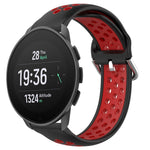 Cinturino sportivo in silicone traspirante perforato da 22 mm, For Suunto 9 Peak Pro
