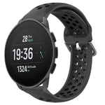 Cinturino sportivo in silicone traspirante perforato da 22 mm, For Suunto 9 Peak Pro