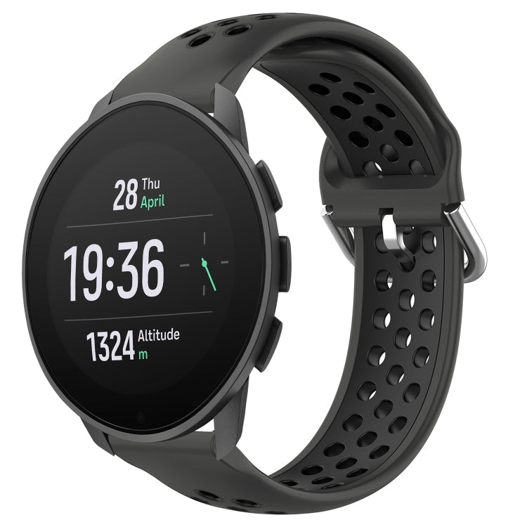 Cinturino sportivo in silicone traspirante perforato da 22 mm, For Suunto 9 Peak Pro