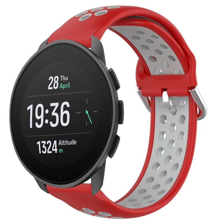 Cinturino sportivo in silicone traspirante perforato da 22 mm, For Suunto 9 Peak Pro