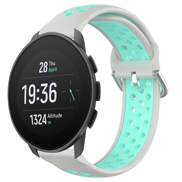 Cinturino sportivo in silicone traspirante perforato da 22 mm, For Suunto 9 Peak Pro