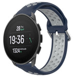 Cinturino sportivo in silicone traspirante perforato da 22 mm, For Suunto 9 Peak Pro