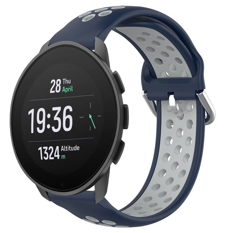 Cinturino sportivo in silicone traspirante perforato da 22 mm, For Suunto 9 Peak Pro