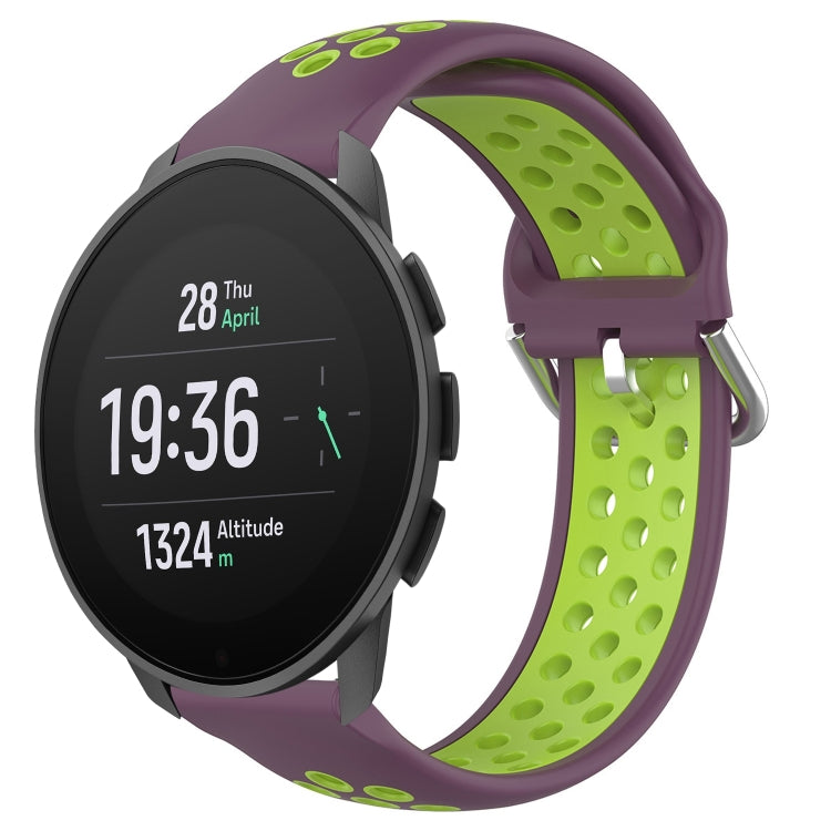 Cinturino sportivo in silicone traspirante perforato da 22 mm, For Suunto 9 Peak Pro