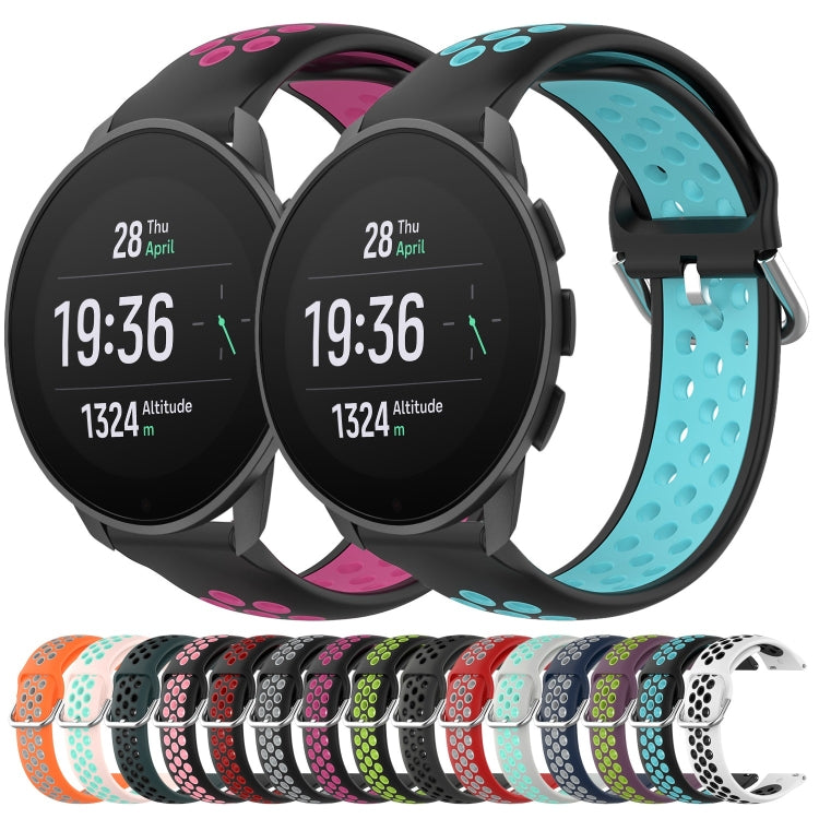 Cinturino sportivo in silicone traspirante perforato da 22 mm, For Suunto 9 Peak Pro