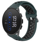 Cinturino sportivo in silicone traspirante perforato da 22 mm, For Suunto 9 Peak