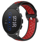 Cinturino sportivo in silicone traspirante perforato da 22 mm, For Suunto 9 Peak