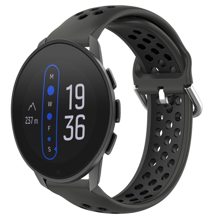 Cinturino sportivo in silicone traspirante perforato da 22 mm, For Suunto 9 Peak