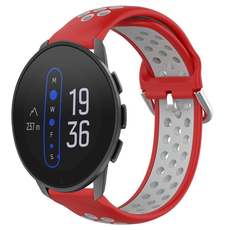 Cinturino sportivo in silicone traspirante perforato da 22 mm, For Suunto 9 Peak