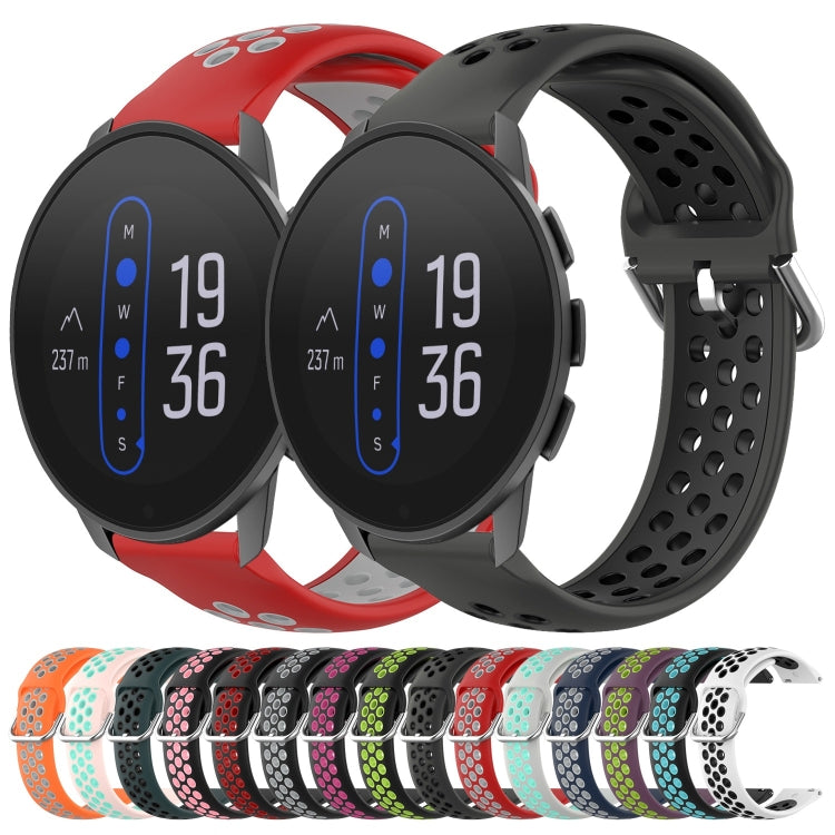 Cinturino sportivo in silicone traspirante perforato da 22 mm, For Suunto 9 Peak