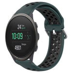 Cinturino sportivo in silicone traspirante perforato da 22 mm, For Suunto 5 Peak