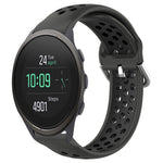 Cinturino sportivo in silicone traspirante perforato da 22 mm, For Suunto 5 Peak