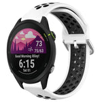 Cinturino sportivo in silicone traspirante perforato da 22 mm, For Garmin Forerunner 255