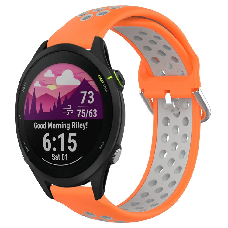 Cinturino sportivo in silicone traspirante perforato da 22 mm, For Garmin Forerunner 255
