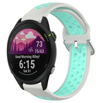 Cinturino sportivo in silicone traspirante perforato da 22 mm, For Garmin Forerunner 255