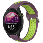 Cinturino sportivo in silicone traspirante perforato da 22 mm, For Garmin Forerunner 255