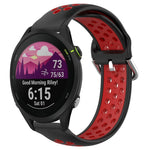 Cinturino sportivo in silicone traspirante perforato da 22 mm, For Garmin Forerunner 255 Music