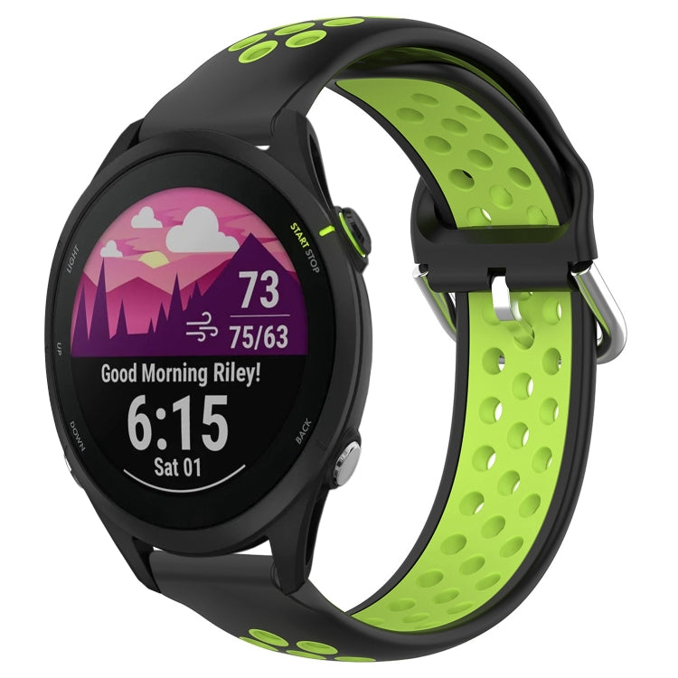 Cinturino sportivo in silicone traspirante perforato da 22 mm, For Garmin Forerunner 255 Music