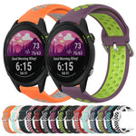 Cinturino sportivo in silicone traspirante perforato da 22 mm, For Garmin Forerunner 255 Music
