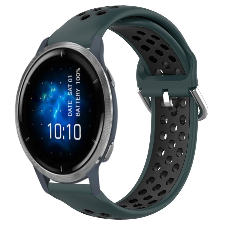 Cinturino sportivo in silicone traspirante perforato da 22 mm, For Garmin Venu 2