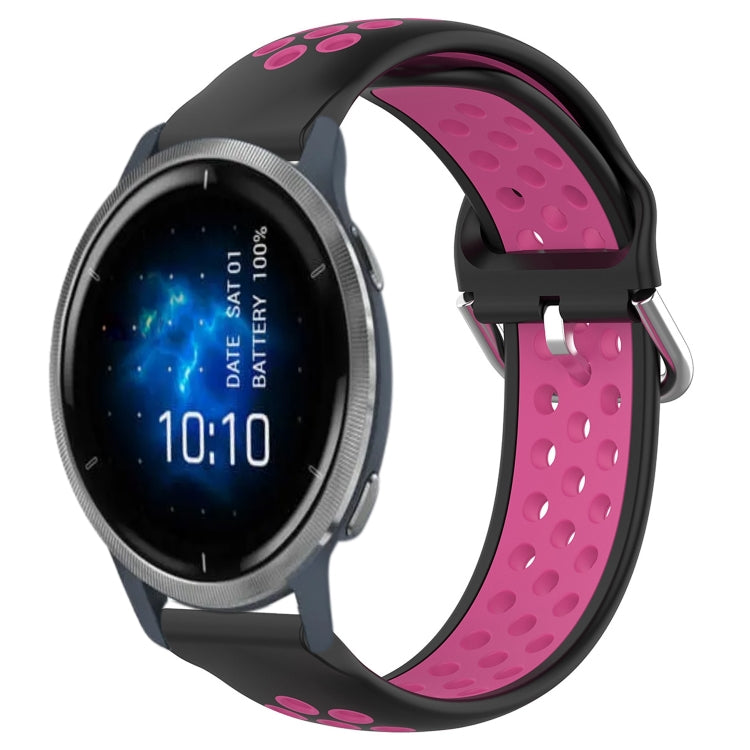 Cinturino sportivo in silicone traspirante perforato da 22 mm, For Garmin Venu 2