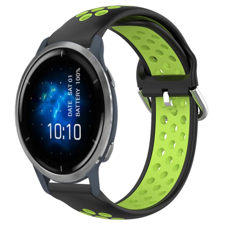Cinturino sportivo in silicone traspirante perforato da 22 mm, For Garmin Venu 2