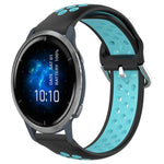 Cinturino sportivo in silicone traspirante perforato da 22 mm, For Garmin Venu 2